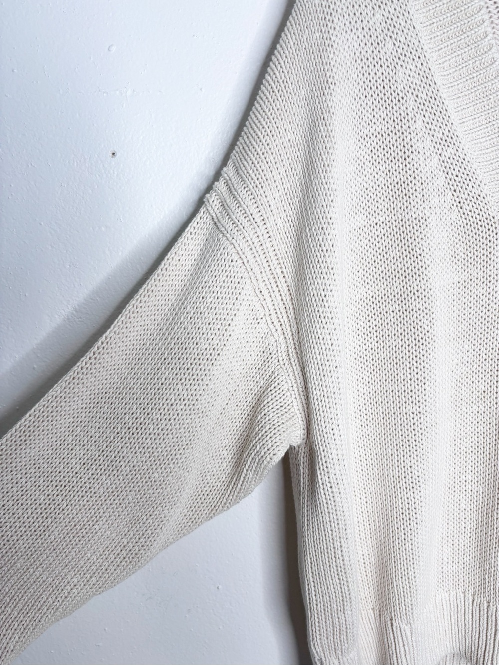 J.Crew Relaxed V-Neck Sweater 100% Cotton Size L NWT - Picture 4 of 12